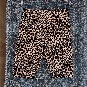 Leopard Print Women’s Bike Shorts